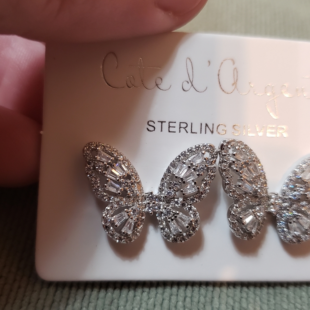 Cote d' Argent Butterfly Earrings